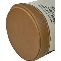 Leather-Bottom Bucket, 17" H, Canvas, White D. Morneault & Fils