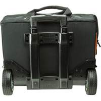 Tradesman Pro Rolling Tool Bag, Ballistic Polyester, 24 Pockets, Black/Orange D. Morneault & Fils
