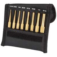 Brass Drive Pin Punch Set, 8 Pieces D. Morneault & Fils