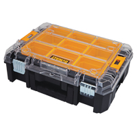 Organisateur avec couvercle transparent TSTAK V, 17-1/4" x 13" x 6", Noir D. Morneault & Fils