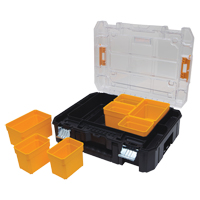 Organisateur avec couvercle transparent TSTAK V, 17-1/4" x 13" x 6", Noir D. Morneault & Fils