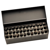 Letter & Number Hand Stamp Set, 36 Pieces D. Morneault & Fils
