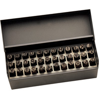 Letter & Number Hand Stamp Set, 36 Pieces D. Morneault & Fils