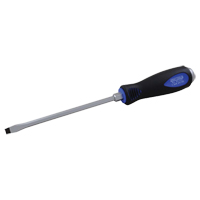 Slotted Screwdriver, 1/4", 10-1/4" L, Cushion Grip Handle D. Morneault & Fils