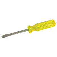 Slotted Screwdriver, 1/4", 8-1/4" L, Plastic Handle D. Morneault & Fils