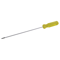 Electrician's Slotted Screwdriver, 1/8" Tip, Round, 6-1/2" L, Plastic Handle D. Morneault & Fils