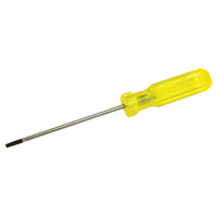 Electrician's Slotted Screwdriver, 5/32" Tip, Round, 7-3/4" L, Plastic Handle D. Morneault & Fils