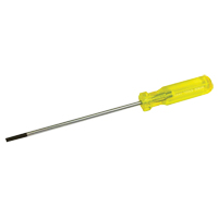 Electrician's Slotted Screwdriver, 3/16" Tip, Round, 9-1/2" L, Plastic Handle D. Morneault & Fils