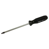 Square Screwdriver, #4 Tip, Round, 9-3/4" L, Plastic Handle D. Morneault & Fils