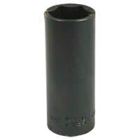 Socket, Impact, 3/4", 3/8" Drive, 6 Points, Deep D. Morneault & Fils