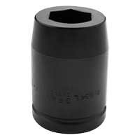Socket, Impact, 2-1/4", 1-1/2" Drive, 6 Points D. Morneault & Fils