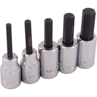 Jeu de douilles &agrave; t&ecirc;te hexagonale, Hexagonale, Prise 3/8", 5 mrcx D. Morneault & Fils