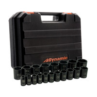 Jeu de douilles SAE, 19 Mcx, Chocs, Prise de 1/2" D. Morneault & Fils