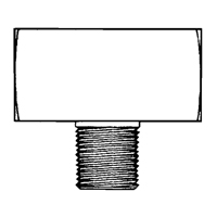Jonction En T&eacute; M&acirc;le, Laiton, 1/8" D. Morneault & Fils