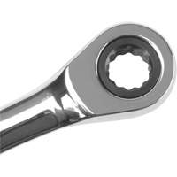 Metric Ratcheting Combination Wrench, 12 Point, 8 mm, Chrome Finish D. Morneault & Fils