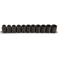 Socket Set, 11 Pcs, Impact, 1/2" Drive Size D. Morneault & Fils