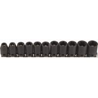 Magnetic Socket Set, 11 Pcs, Impact, 3/8" Drive Size D. Morneault & Fils