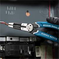 Klein-Kurve&reg; Heavy-Duty Wire Stripper, Cutter & Crimper Multi-Tool, 8-1/4" L, 8 - 20 AWG D. Morneault & Fils