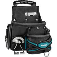 TH3 Roofer & General-Purpose Pouch, Multiple Tool Holder, Leather/Polyester/Polypropylene, 2 Pockets D. Morneault & Fils