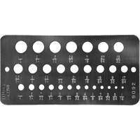 Gabarit de diam&egrave;tres pour foret fractionnaires Drillco D. Morneault & Fils