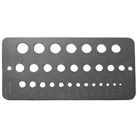 Gabarit de diam&egrave;tres pour foret fractionnaires Drillco D. Morneault & Fils