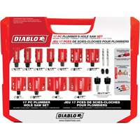 Plumber's Bi-Metal Hole Saw Set, 17 Pieces D. Morneault & Fils