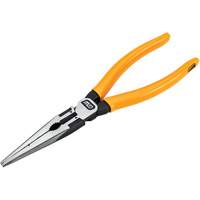 Pitbull Dipped Handle Long Nose Pliers, 8" L D. Morneault & Fils