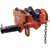 SGT Series Heavy-Duty Geared Trolley, 10000 lbs. (5 tons) Capacity, 4-1/2" - 8-1/32" D. Morneault & Fils