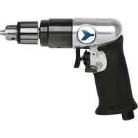 AD38VSRK Variable Speed Air Drill, 6 CFM, 1/4" NPT, 82 dBA, 3/8" Chuck, Keyed D. Morneault & Fils