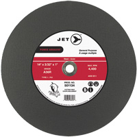 A36R Power Abrasive Cut-Off Wheel, 14" x 3/32", 1" Arbor, Type 1, 4400 RPM D. Morneault & Fils