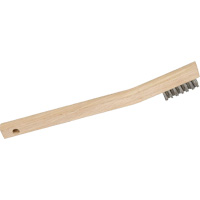 3MHSS Mini Wire Scratch Brush, Stainless Steel, 3 x 7 Wire Rows, 7-3/4" Long D. Morneault & Fils
