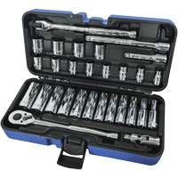 12-Point Ratchets & Sockets Combination Sets, 30 Pcs, 3/8" Drive Size, Deep D. Morneault & Fils