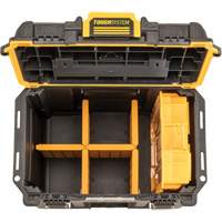 ToughSystem&reg; 2.0 Deep Compact Toolbox, 10" x 15-7/20" x 13-4/5", Black/Yellow D. Morneault & Fils