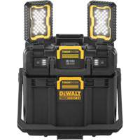 ToughSystem&reg; 2.0 Adjustable Work Light with Storage, 16" x 11" x 14", Black/Yellow D. Morneault & Fils