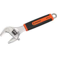 Adjustable Wrench, 8" L, 2-1/5"/31 mm Max Width, Chrome/Polished D. Morneault & Fils