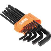L-Style Ball-End Hex Key Wrench Set, 12 Pcs., Imperial D. Morneault & Fils
