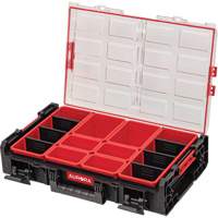 Arx&reg; X-Large Organizer with Short Bins, 23" x 15-1/5" x 5", Black D. Morneault & Fils