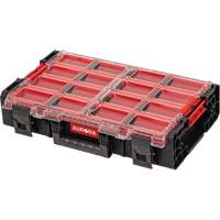 Arx X-Large Organizer with Long Bins, 23" x 15-1/5" x 5", Black D. Morneault & Fils