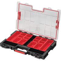 Arx&reg; Large Organizer with Bins, 21" x 15" x 3", Black D. Morneault & Fils