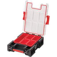 Arx&reg; Medium Tall Organizer with Bins, 10-2/5" x 14-3/10" x 4-1/5", Black D. Morneault & Fils