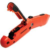 Couteau de s&eacute;curit&eacute; autor&eacute;tractable, 1", Acier, Prise en Aluminium D. Morneault & Fils