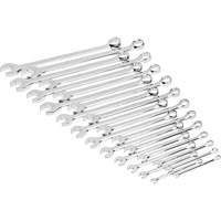 12-Point Long Pattern Combination Metric Wrench Set in Foam Storage Tray, Open-Ended, 24 Pieces, Metric D. Morneault & Fils
