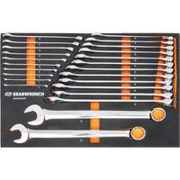 12-Point Long Pattern Combination Metric Wrench Set in Foam Storage Tray, Open-Ended, 24 Pieces, Metric D. Morneault & Fils