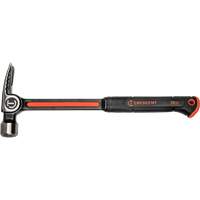 Milled-Face Framing Hammer, 28 oz., Solid Steel Handle, 16" L D. Morneault & Fils