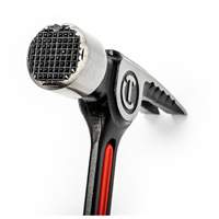 Milled-Face Framing Hammer, 28 oz., Solid Steel Handle, 16" L D. Morneault & Fils