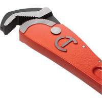 Cl&eacute; pour tuyau acier auto-ajustable, Cap des m&acirc;choires 1-1/2", Longueur 12", Fini Rev&ecirc;tement en poudre, Prise Non-ergonomique D. Morneault & Fils