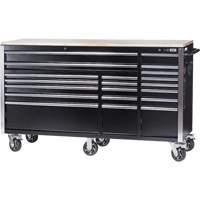 HDRC7220 HD Series Roller Cabinet, 20 Drawers, 72" W x 24" D x 42-3/10" H, Black D. Morneault & Fils