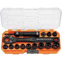 KNECT Essential Pass Through Impact Socket Set, 28 Pcs, Impact, 3/8" Drive Size D. Morneault & Fils