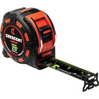 Shockforce NITE EYE Magnetic Tape Measure, 1-1/4" x 25', SAE Graduations D. Morneault & Fils