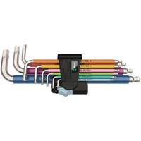 3950/9 Hex-Plus Multicolour Stainless 1 L-Key Set, 9 Pcs., Metric D. Morneault & Fils